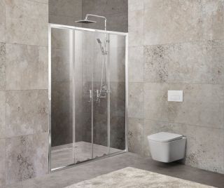Душевая дверь, хром BelBagno UNIQUE-BF-2-170/200-C-Cr